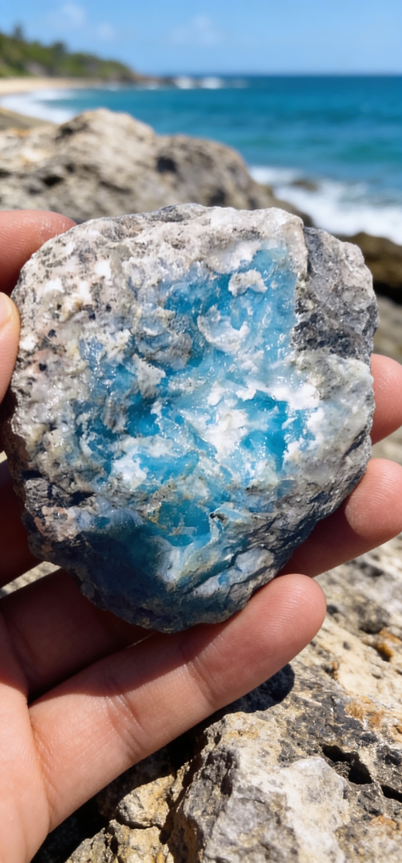 Ocean Blue Larimar freeform